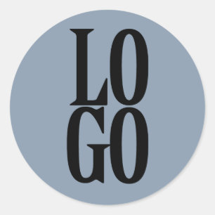 Firmenspezifische Logos oder Firmenlogo auf Dusty  Runder Aufkleber