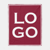 Firmenspezifische Logos oder Firmenlogo für Burgun Fleecedecke (Vorderseite)