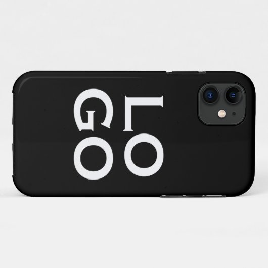 Firmenspezifische oder geschäftliche Logo auf schw Case-Mate iPhone Hülle (Rückseite (Horizontal))