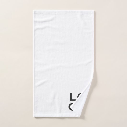 Firmenspezifische oder geschäftliche Logo auf Weiß Badhandtuch Set (Handtuch)