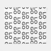 Firmenspezifische oder geschäftliche Logo auf Weiß Fleecedecke (Vorderseite (Horizontal))