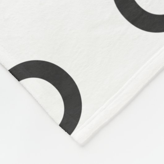 Firmenspezifische oder geschäftliche Logo auf Weiß Fleecedecke (Ecke)