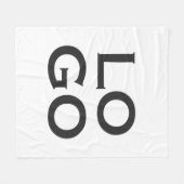 Firmenspezifische oder geschäftliche Logo auf Weiß Fleecedecke (Vorderseite (Horizontal))