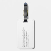 Firmenspezifische oder geschäftliche Logo auf Weiß Gepäckanhänger (Rückseite vertikal)