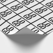 Firmenspezifische oder geschäftliche Logo auf Weiß Geschenkpapier (Ecke)