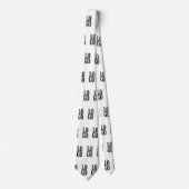 Firmenspezifische oder geschäftliche Logo auf Weiß Krawatte (Vorderseite)