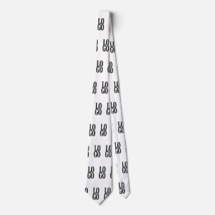 Firmenspezifische oder geschäftliche Logo auf Weiß Krawatte