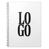 Firmenspezifische oder geschäftliche Logo auf Weiß Notizblock (Vorderseite)