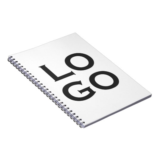 Firmenspezifische oder geschäftliche Logo auf Weiß Notizblock (Rechte Seite)