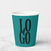 Firmenspezifische oder unternehmensspezifische Log Pappbecher (Vorderseite)