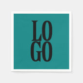 Firmenspezifische oder unternehmensspezifische Log Serviette (Vorderseite)