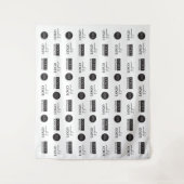 Firmensponsor-Logos - Benutzerdefinierter Schritt Wandteppich (Vorderseite)