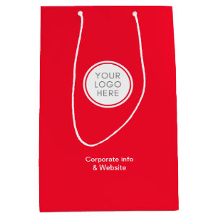 Firmentasche mit Logo und Firmendetails Mittlere Geschenktüte