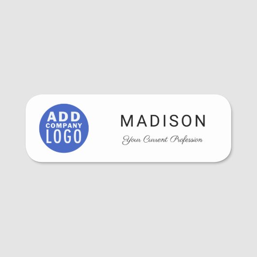 Firmenvertreter Namensschild (Vorderseite)