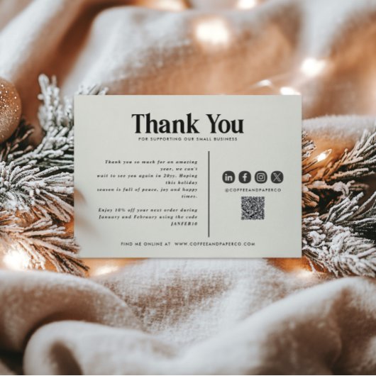 Firmenweihnachtsfest Ihr Logo QR Code Vielen Dank