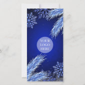 Firmenweihnachtslogos Personalisiert Dankeskarte (Rückseite)