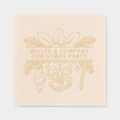 Firmenweihnachtsname Personalisierter Name des Par Servietten Mit Folie (Vorderseite)