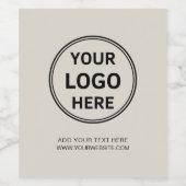 Firmenwerbung für kundenspezifische Logos Weinetikett (Einzelnes Label)