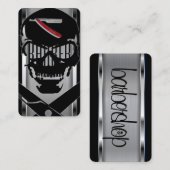 Firmenzeichen der Werkstatt / SchädelVisitenkarte Visitenkarte (Vorne/Hinten)