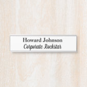 Firmenzeichen Rockstar mit Namensschild (Vorderseite )