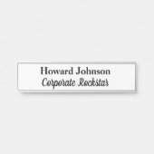 Firmenzeichen Rockstar mit Namensschild (Vorderseite )