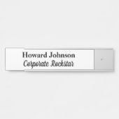 Firmenzeichen Rockstar mit Namensschild (Vorderseite )