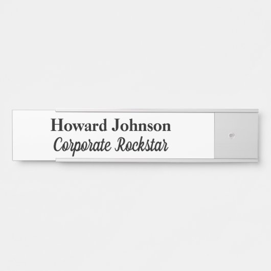 Firmenzeichen Rockstar mit Namensschild (Vorderseite )