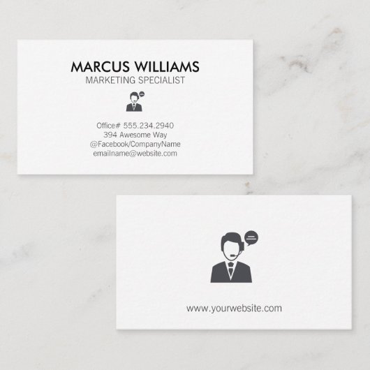 Firmenzeichen Visitenkarte (Vorne/Hinten)