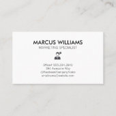 Firmenzeichen Visitenkarte (Vorderseite)