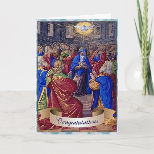 Firmung Gratulation Pfingsten Bildmaterial Karte (Vorderseite)