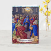 Firmung Gratulation Pfingsten Bildmaterial Karte (Gelbe Blume)