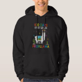 First 1st Grade No Prob Llama Teacher 100th Day of Hoodie (Vorderseite)