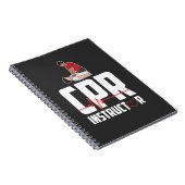 First Aid Ambulance Certified CPR Instructor Notizblock (Rechte Seite)