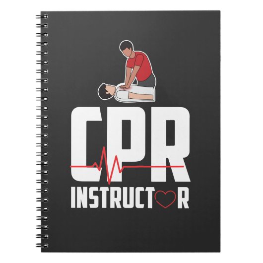 First Aid Ambulance Certified CPR Instructor Notizblock (Vorderseite)