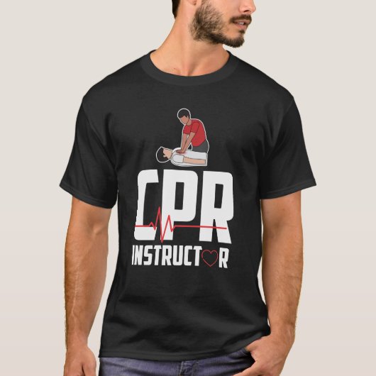 First Aid Ambulance Certified CPR Instructor T-Shirt (Vorderseite)