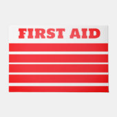 FIRST AID FUßMATTE (Vorderseite)