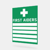 First Aider Acrylschild (Winkel)