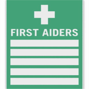 First Aider Aufkleber