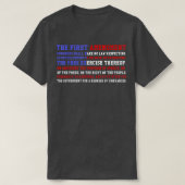 First Amendment American Pride USA Flag  T-Shirt (Design vorne)