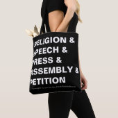 First Amendment Tote Bag in black Tasche (Von Nahem)