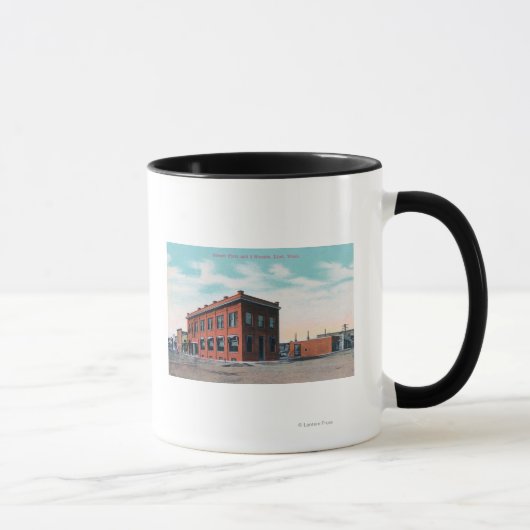 First and I Street CornerLind, WA Tasse (Rechts)