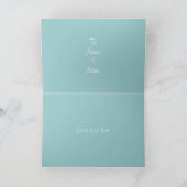 First Anniversary greeting Card Karte (Innenseite)
