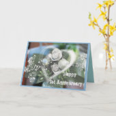 First Anniversary greeting Card Karte (Gelbe Blume)