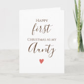 First Aunty Frohe Weihnachtskarte Karte (Vorderseite)