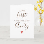 First Aunty Frohe Weihnachtskarte Karte (Gelbe Blume)