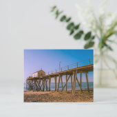 First Ave Pier, Belmar, NJ Postkarte (Stehend Vorderseite)