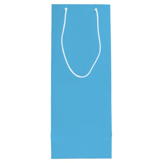 First Baby Blue Boy Geschenktüte Für Weinflaschen (Rückseite)