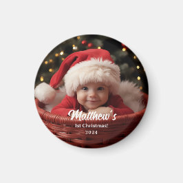 First Baby Christmas Family - individualisierbares Magnet