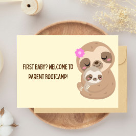First Baby Parent Bootcamp Spaß für Neueltern Karte
