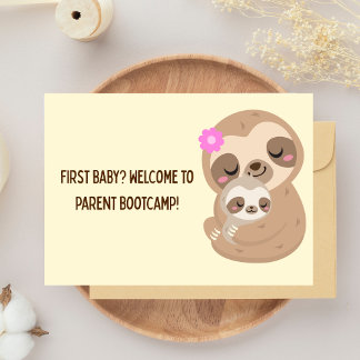 First Baby Parent Bootcamp Spaß für Neueltern Karte